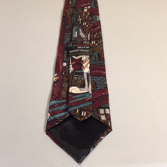 Looney Tunes Bugs Bunny Men’s 100% Silk Cartoon Neck Tie Leeds International - Picture 6 of 10